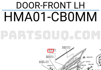 Nissan HMA01CB0MM DOOR-FRONT LH
