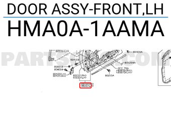 Nissan HMA0A1AAMA DOOR ASSY-FRONT,LH