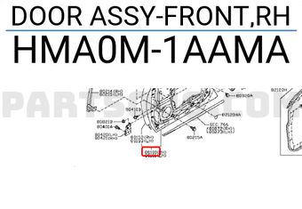 Nissan HMA0M1AAMA DOOR ASSY-FRONT,RH