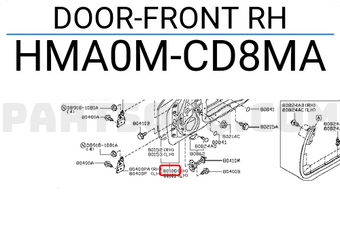 Nissan HMA0MCD8MA DOOR-FRONT RH