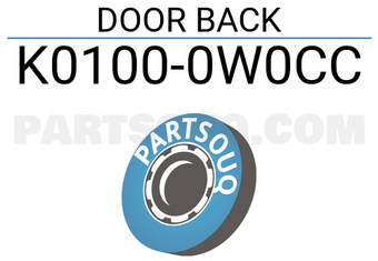 Nissan K01000W0CC DOOR BACK