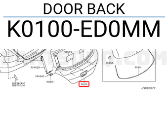 Nissan K0100ED0MM DOOR BACK