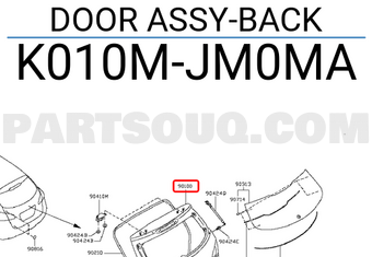 Nissan K010MJM0MA DOOR ASSY-BACK