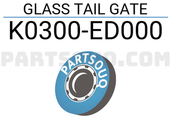 Nissan K0300ED000 GLASS TAIL GATE
