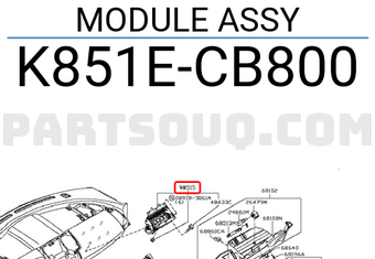 Nissan K851ECB800 MODULE ASSY