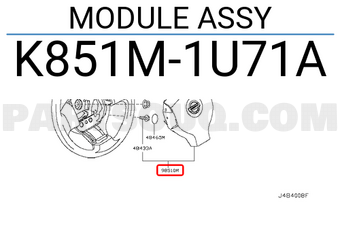 Nissan K851M1U71A MODULE ASSY