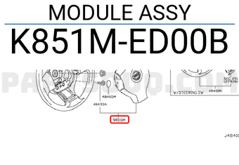 Nissan K851MED00B MODULE ASSY