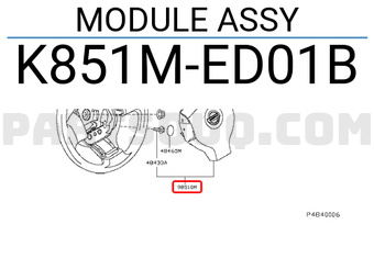 Nissan K851MED01B MODULE ASSY