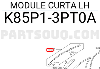Nissan K85P13PT0A MODULE CURTA LH