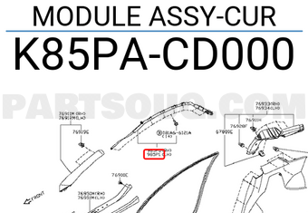 Nissan K85PACD000 MODULE ASSY-CUR