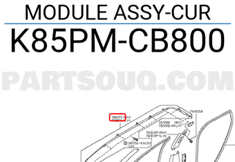 Nissan K85PMCB800 MODULE ASSY-CUR