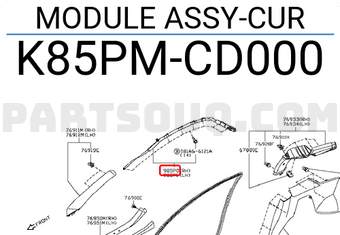 Nissan K85PMCD000 MODULE ASSY-CUR