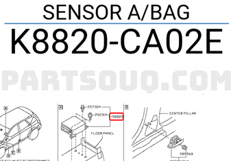 Nissan K8820CA02E SENSOR A/BAG