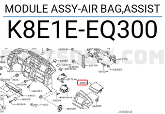 Nissan K8E1EEQ300 MODULE ASSY-AIR BAG,ASSIST