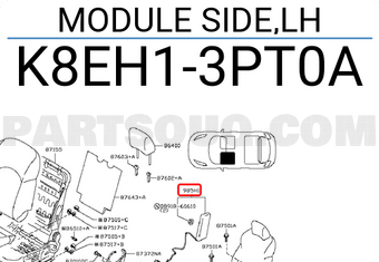 Nissan K8EH13PT0A MODULE SIDE,LH