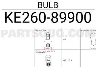 Nissan KE26089900 BULB