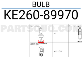 Nissan KE26089970 BULB