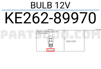 Nissan KE26289970 BULB 12V