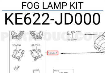 Nissan KE622JD000 FOG LAMP KIT