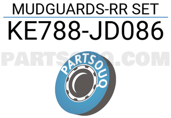 Nissan KE788JD086 MUDGUARDS-RR SET