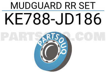 Nissan KE788JD186 MUDGUARD RR SET