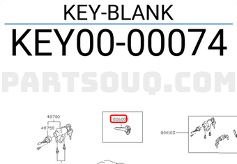Nissan KEY0000074 KEY-BLANK