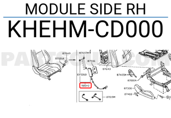 Nissan KHEHMCD000 MODULE SIDE RH