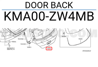Nissan KMA00ZW4MB DOOR BACK