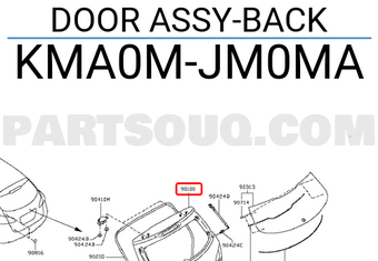 Nissan KMA0MJM0MA DOOR ASSY-BACK