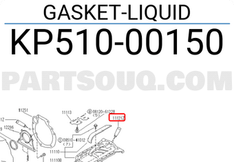 Nissan KP51000150 GASKET-LIQUID