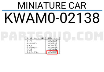 Nissan KWAM002138 MINIATURE CAR