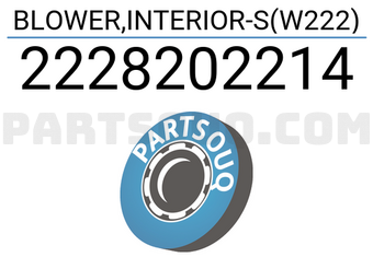 Nissens 2228202214 BLOWER,INTERIOR-S(W222)