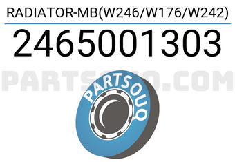 Nissens 2465001303 RADIATOR-MB(W246/W176/W242)