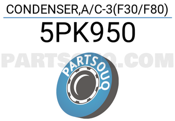 Nissens 5PK950 CONDENSER,A/C-3(F30/F80)