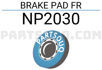 Nisshinbo NP2030 BRAKE PAD FR