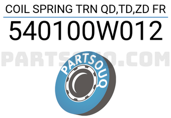 OBK 540100W012 COIL SPRING TRN QD,TD,ZD FR