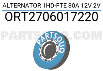 ORIENT SPARE PARTS ORT2706017220 ALTERNATOR 1HD-FTE 80A 12V 2V