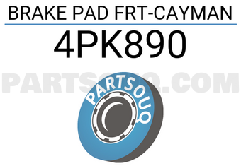 Porsche 4PK890 BRAKE PAD FRT-CAYMAN