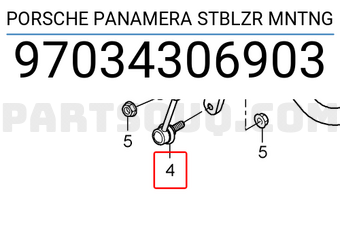 Porsche 97034306903 PORSCHE PANAMERA STBLZR MNTNG