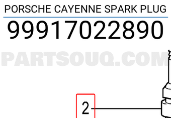 Porsche 99917022890 PORSCHE CAYENNE SPARK PLUG