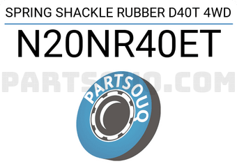 RBI N20NR40ET SPRING SHACKLE RUBBER D40T 4WD