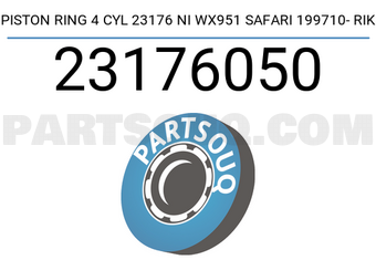 RIKEN 23176050 PISTON RING 4 CYL 23176 NI WX951 SAFARI 199710- RIK