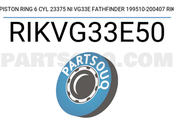 RIKEN RIKVG33E50 PISTON RING 6 CYL 23375 NI VG33E FATHFINDER 199510-200407 RIK
