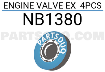 ROCKY NB1380 ENGINE VALVE EX 4PCS