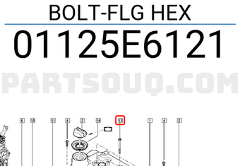 Renault 01125E6121 BOLT-FLG HEX
