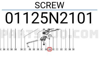 Renault 01125N2101 SCREW