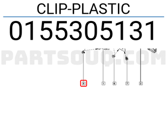 Renault 0155305131 CLIP-PLASTIC