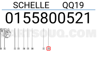 Renault 0155800521 SCHELLE QQ19