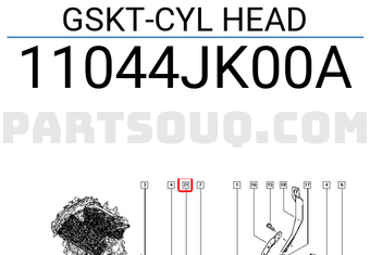 Renault 11044JK00A GSKT-CYL HEAD