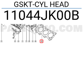 Renault 11044JK00B GSKT-CYL HEAD